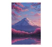 Jigsaw Puzzle38x26cm/1000pcs Cherry Blossom Mountain Reflections Adult Jigsaw Puzzle Toy Wall Decor Presents for Women Unique Gifts for Birthday And Christmas 38x26cm/1000pcs