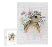 Jigsaw Puzzle500 PCS Cute Watercolor Turtle Puzzle for Adults Relaxing Games Improve Memory Unique Gifts for Birthday And Christmas 500 PCS