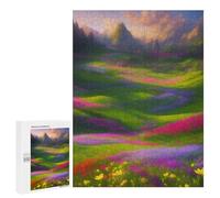 Jigsaw Puzzle500 PCS Enchanted Valley of Flowers Puzzle for Adults Relaxing Games Improve Memory Unique Gifts for Birthday And Christmas 500 PCS