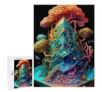 Jigsaw Puzzle500 PCS Fantasy Crystal Tree Puzzle for Adults Relaxing Games Improve Memory Unique Gifts for Birthday And Christmas 500 PCS