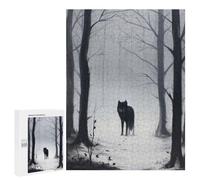 Jigsaw Puzzle500 PCS Frosty Forest Guardian Puzzle for Adults Relaxing Games Improve Memory Unique Gifts for Birthday And Christmas 500 PCS