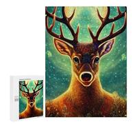 Jigsaw Puzzle500 PCS Galactic Deer Majesty -1 Puzzle for Adults Relaxing Games Improve Memory Unique Gifts for Birthday And Christmas 500 PCS