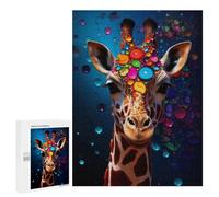 Jigsaw Puzzle500 PCS Giraffe Mosaic Art Puzzle for Adults Relaxing Games Improve Memory Unique Gifts for Birthday And Christmas 500 PCS