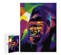 Jigsaw Puzzle500 PCS Gorilla Pop Art Puzzle for Adults Relaxing Games Improve Memory Unique Gifts for Birthday And Christmas 500 PCS