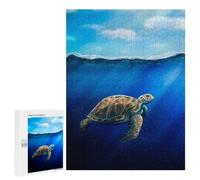 Jigsaw Puzzle500 PCS Green Sea Turtle Puzzle for Adults Relaxing Games Improve Memory Unique Gifts for Birthday And Christmas 500 PCS