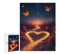 Jigsaw Puzzle500 PCS Love Path with Butterflies Puzzle for Adults Relaxing Games Improve Memory Unique Gifts for Birthday And Christmas 500 PCS