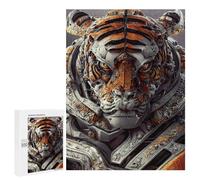 Jigsaw Puzzle500 PCS Steampunk Tiger Armor Puzzle for Adults Relaxing Games Improve Memory Unique Gifts for Birthday And Christmas 500 PCS
