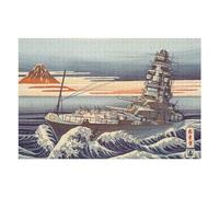 Jigsaw Puzzle75x50cm/1000pcs Amagi Class Battlecruiser Adult Jigsaw Puzzle Toy Wall Decor Presents for Women Unique Gifts for Birthday And Christmas 75x50cm/1000pcs