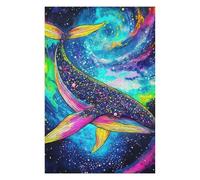Jigsaw Puzzle75x50cm/1000pcs Cosmic Whale Colorful Nebula Adult Jigsaw Puzzle Toy Wall Decor Presents for Women Unique Gifts for Birthday And Christmas 75x50cm/1000pcs