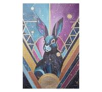 Jigsaw Puzzle75x50cm/1000pcs Eclipse Rabbit Adult Jigsaw Puzzle Toy Wall Decor Presents for Women Unique Gifts for Birthday And Christmas 75x50cm/1000pcs
