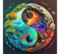 Jigsaw Puzzles 100 Pieces for Adults, Tai Chi Tree 100 Piece jigsaw puzzles for adults 14x14inch, Fun Educational Puzzle Games, Beautiful Decoration puzzle