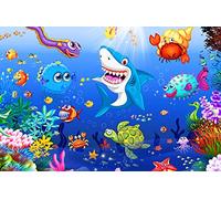 Jigsaw Puzzles 100 Pieces for Kids jigsaw puzzles for Kids 100 Piece Puzzle Educational Learning Toys for 6 7 8 9 girls and boys- Underwater World