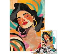 Jigsaw Puzzles 1000 A Happy Latina Help The Brain Exercise Family Activities Practical Game for 14+ Puzzle Game Offered (38x52cm)