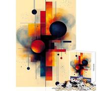 Jigsaw Puzzles 1000 Abstract Geometric Shapes Jigsaw Puzzles for Adults Difficult Challenge Help The Brain Exercise Christmas Birthday Gifts (38x26cm)