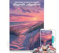 jigsaw puzzles 1000 Affiche Nouvelle Aquitaine | For family fun Fun activities at home Antistress Vacation at home Killing time 75x50cm