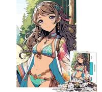Jigsaw Puzzles 1000 Anime Japanese Girl Hiking Help The Brain Exercise Family Activities Practical Game for 14+ Puzzle Game Offered (50x75cm)