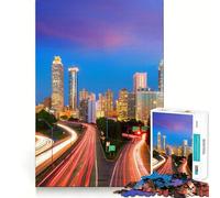 Jigsaw Puzzles 1000 Atlanta Accurate Joint Fun Cognitive Fun Play Slow Time Fun Birthday Art Play (38x52cm)