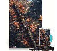 Jigsaw Puzzles 1000 Blade of The Golden Autumn Seamless Edge Play, Thinking Fun Game, Idle Fun Time, Xmas Art Gift (38x52cm)