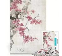 Jigsaw Puzzles 1000 Blossom Whispers, DIY Toys, Family Activities, with Fully Interlocking Randomly Shaped Pieces 50x75cm