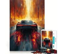 Jigsaw Puzzles 1000 Blue Aston Martin Powerful Seamless Edge Play, Thinking Fun Game, Idle Fun Time, Xmas Art Gift (38x26cm)