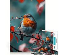 Jigsaw Puzzles 1000 Blue Tit Feeding Seamless Edge Play, Thinking Fun Game, Idle Fun Time, Xmas Art Gift (38x52cm)
