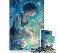 Jigsaw Puzzles 1000 Botanist Glowing Jar Accurate Joint Fun Cognitive Fun Play Slow Time Fun Birthday Art Play (50x75cm)