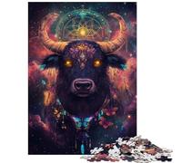 Jigsaw Puzzles 1000 Bull of The Cosmos Jigsaw for Teenagers Staycation Kill Time Challenging To Complete Stress Reduction Gifts (38x26cm/1000pcs)