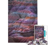 Jigsaw Puzzles 1000 Colorful Layered Rock Formations Landscape Puzzles for Adults Anti-Stress Toys But Fun And Humorous Deal As Gifts for The Whole Family (Size 38x26cm)