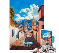 Jigsaw Puzzles 1000 Cusco, Peru Painting Puzzles for Adults Anti-Stress Toys But Fun And Humorous Deal As Gifts for The Whole Family (Size 38x52cm)