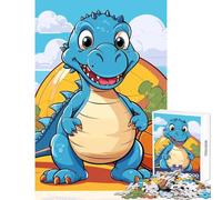 Jigsaw Puzzles 1000 Cute Basketball Dragon Jigsaw for Teenagers Staycation Kill Time Challenging To Complete Stress Reduction Gifts (38x52cm)