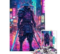Jigsaw Puzzles 1000 Cyberpunk Samurai Help The Brain Exercise Family Activities Practical Game for 14+ Puzzle Game Offered (50x75cm)
