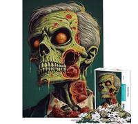 Jigsaw Puzzles 1000 Dapper Zombie Jigsaw for Teenagers Staycation Kill Time Challenging To Complete Stress Reduction Gifts (Size 38x26cm)