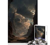 Jigsaw Puzzles 1000 Dramatic Canyon Landscape Jigsaw Puzzles for Adults Difficult Challenge Help The Brain Exercise Christmas Birthday Gifts (38x26cm)