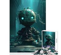 Jigsaw Puzzles 1000 Evil Voodoo Doll Jigsaw Puzzles for Adults Difficult Challenge Help The Brain Exercise Christmas Birthday Gifts (38x52cm)
