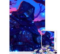 Jigsaw Puzzles 1000 Firefly Light Ring Knight Jigsaw Puzzles for Adults Difficult Challenge Help The Brain Exercise Christmas Birthday Gifts (38x52cm)