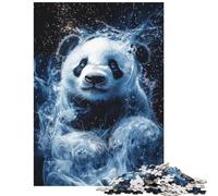 Jigsaw Puzzles 1000 Frozen Panda Mystique Jigsaw Puzzles for Adults Difficult Challenge Help The Brain Exercise Christmas Birthday Gifts (38x26cm/1000pcs)