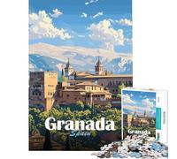 Jigsaw Puzzles 1000 Granada, Spain Help The Brain Exercise Family Activities Practical Game for 14+ Puzzle Game Offered (38x26cm)