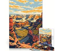 Jigsaw Puzzles 1000 Grand Canyon Nature Art Smooth Joint Fun Brain Teaser Gift Easy Time Play Birthday Mind Gift (38x52cm)
