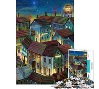 Jigsaw Puzzles 1000 In The Night Jigsaw for Teenagers Staycation Kill Time Challenging To Complete Stress Reduction Gifts (Size 50x75cm)