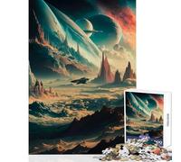 Jigsaw Puzzles 1000 Interstellar Horizons Jigsaw for Teenagers Staycation Kill Time Challenging To Complete Stress Reduction Gifts (38x26cm)