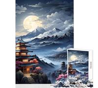 Jigsaw Puzzles 1000 Japan Landscape Jigsaw for Teenagers Staycation Kill Time Challenging To Complete Stress Reduction Gifts (38x26cm)