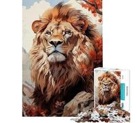 Jigsaw Puzzles 1000 Lion Kingdom Jigsaw for Teenagers Staycation Kill Time Challenging To Complete Stress Reduction Gifts (Size 50x75cm)