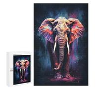 Jigsaw Puzzles 1000 PCS Amazing Elephant Teenagers Puzzles Relax Games Difficult Challenge Unique Birthday And Xmas Gifts 1000 PCS