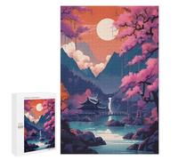 Jigsaw Puzzles 1000 PCS Beautiful Japanese Village Teenagers Puzzles Relax Games Difficult Challenge Unique Birthday And Xmas Gifts 1000 PCS