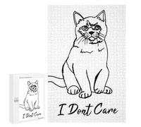 Jigsaw Puzzles 1000 PCS Cool Cat in Minimalist Art Teenagers Puzzles Relax Games Difficult Challenge Unique Birthday And Xmas Gifts 1000 PCS