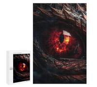 Jigsaw Puzzles 1000 PCS Fire Dragons Ruby Eye Teenagers Puzzles Relax Games Difficult Challenge Unique Birthday And Xmas Gifts 1000 PCS
