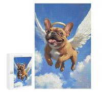 Jigsaw Puzzles 1000 PCS Flying Angel Dog Art Print-1 Jigsaws for Adults Puzzle Pattern Assembly Educational Challenge Birthday And Unique Gifts 1000 PCS