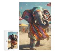 Jigsaw Puzzles 1000 PCS for Adults Abstract Elephant Puzzles for Adults Fun Games Staycation Kill Time for Birthday, Chrismas 1000 PCS