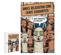 Jigsaw Puzzles 1000 PCS for Adults Alpaca Relaxation Zone Teenagers Puzzles Hands-on Game Precision Cutting Help The Brain Exercise 1000 PCS