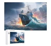 Jigsaw Puzzles 1000 PCS for Adults American Destroyer Puzzle for Adults Relax Games Hand Speed Race for Birthday, Chrismas 1000 PCS